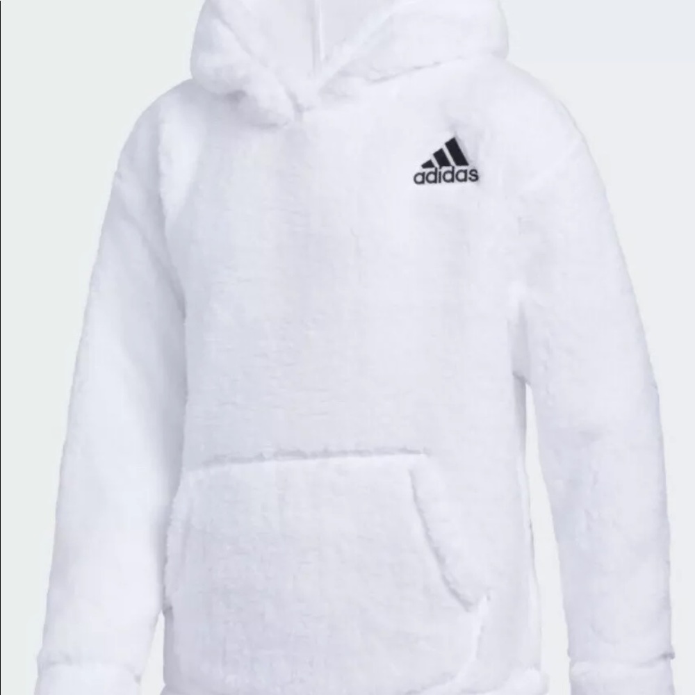 Youth Medium Adidas Sherpa Hoodie with Tags